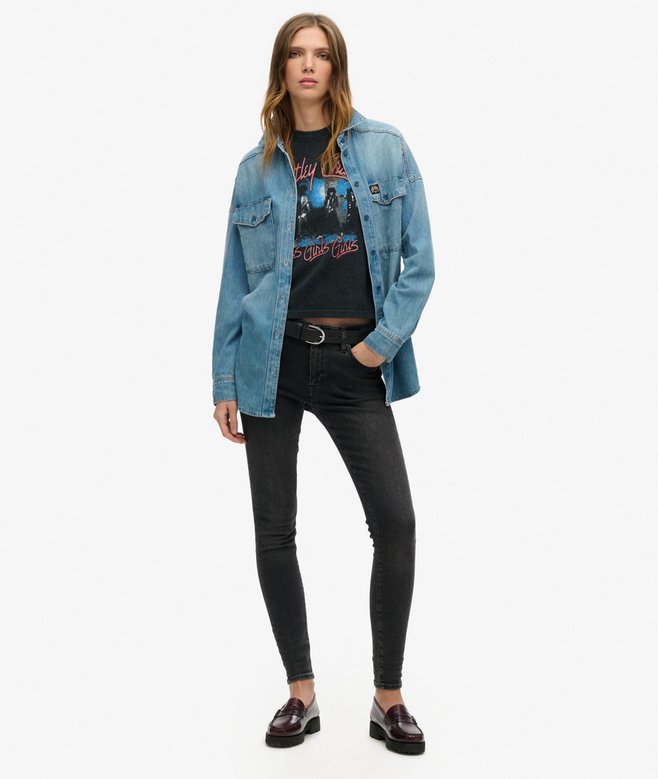 Superdry Motley Crue X Superdry Cap Sleeve T-Shirt