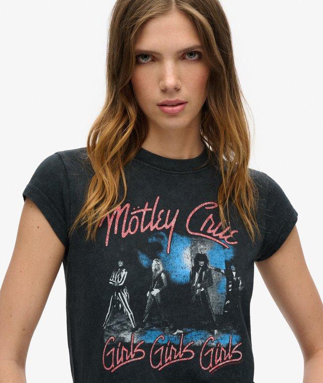 Superdry Motley Crue X Superdry Cap Sleeve T-Shirt