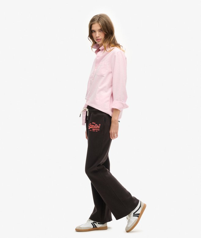 Superdry Neon Vintage Logo Low Rise Flare Joggers