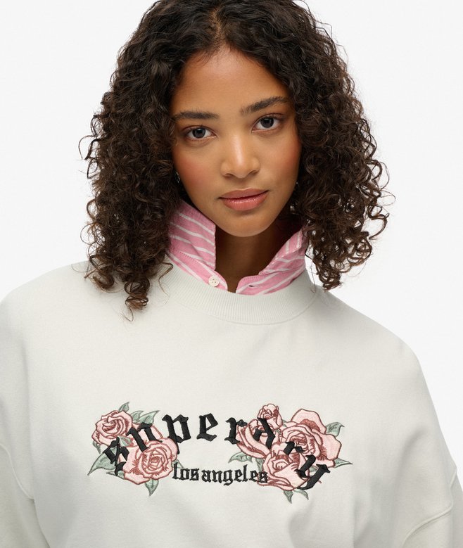 Superdry Night Garden Oversized Crew Sweatshirt