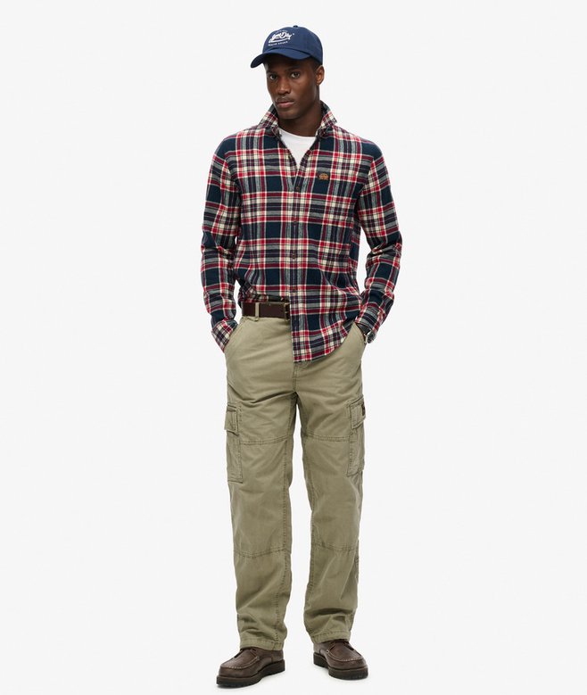 superdry Organic Cotton Baggy Cargo Pants