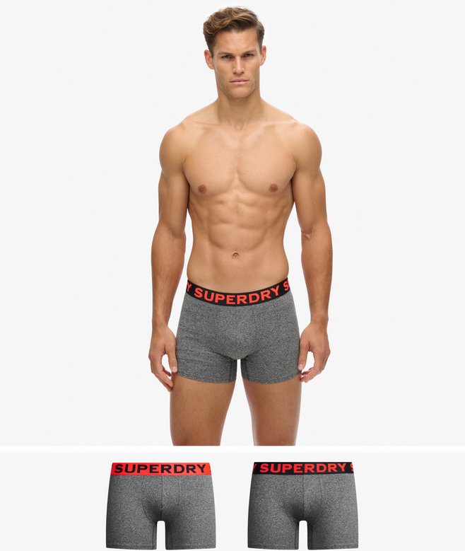 superdry Organic Cotton Boxer Double Pack