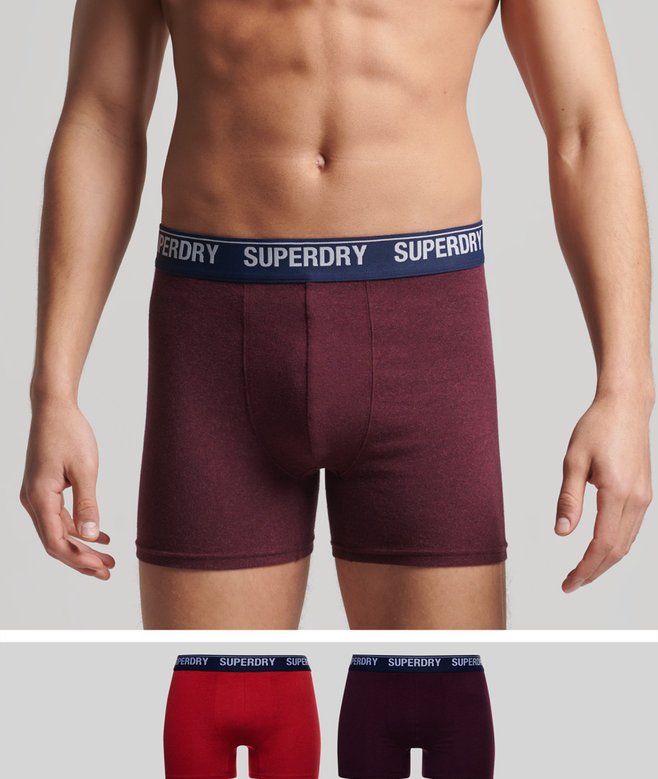 superdry Organic Cotton Boxer Double Pack