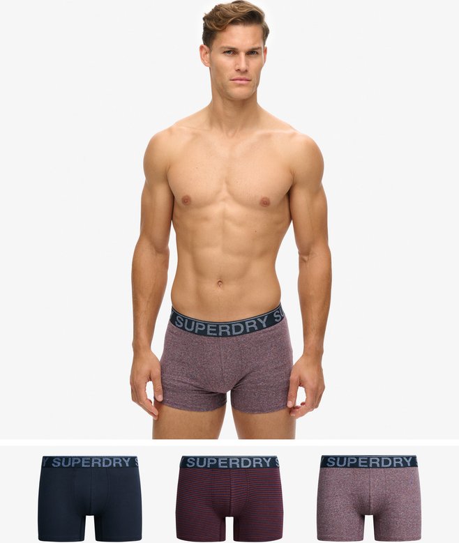superdry Organic Cotton Boxer Triple Pack
