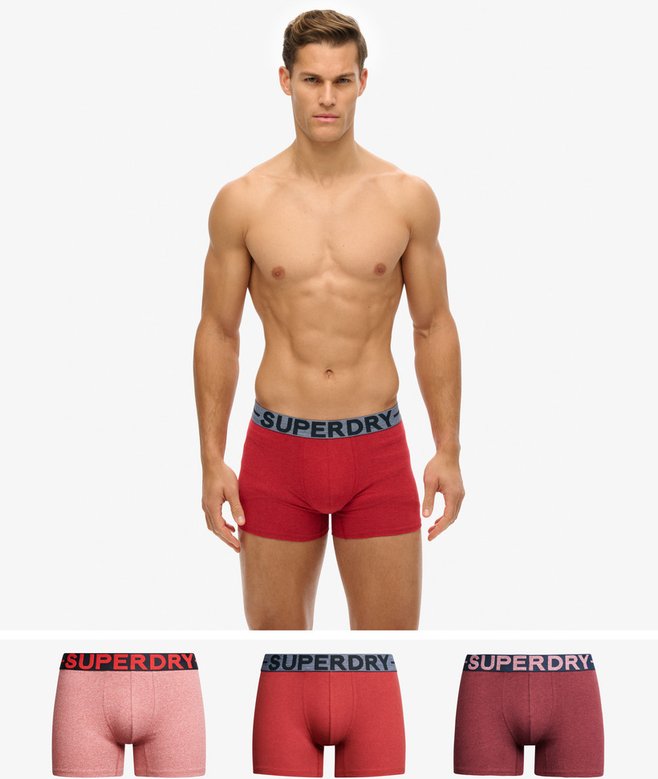 superdry Organic Cotton Boxer Triple Pack