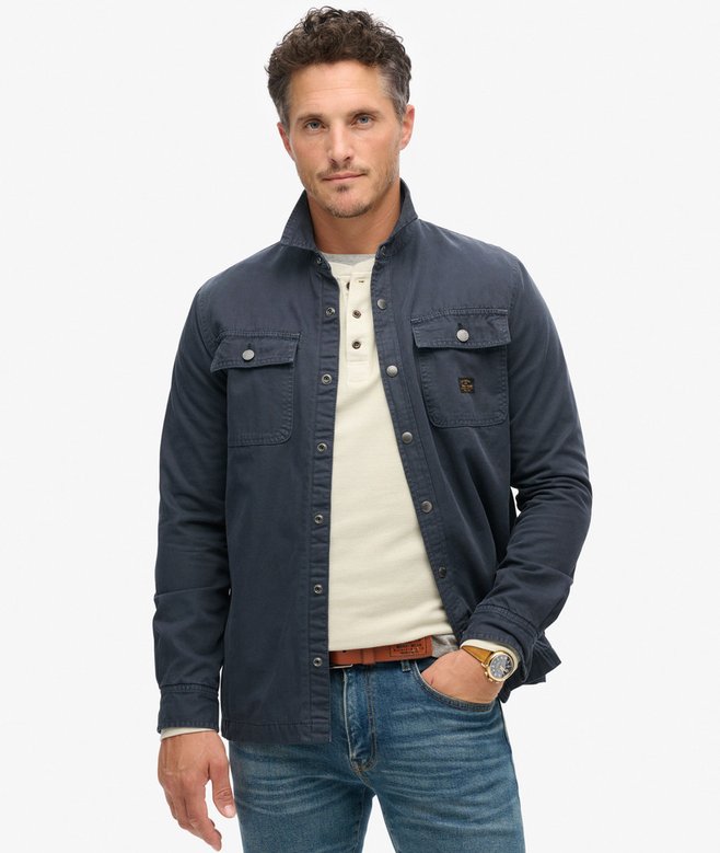 superdry Organic Cotton Canvas Workwear Overshirt
