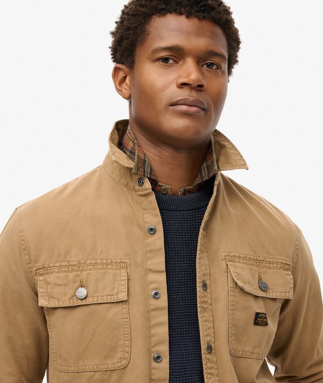 Superdry Organic Cotton Canvas Workwear Overshirt