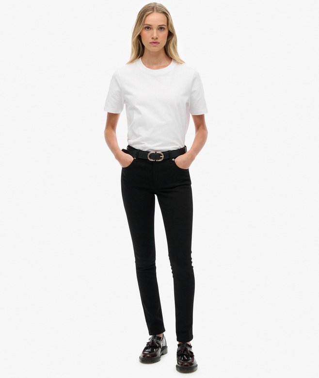 superdry Organic Cotton Mid Rise Skinny Jeans