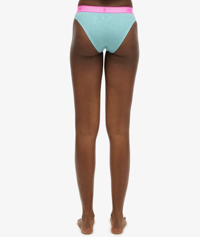 Superdry Organic Cotton Multi Logo Bikini Briefs