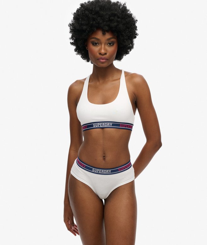 superdry Organic Cotton Multi Logo Hipster Briefs