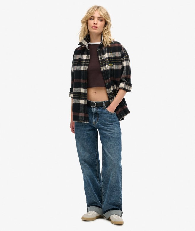 Superdry Organic Cotton Ringer Crop T-shirt