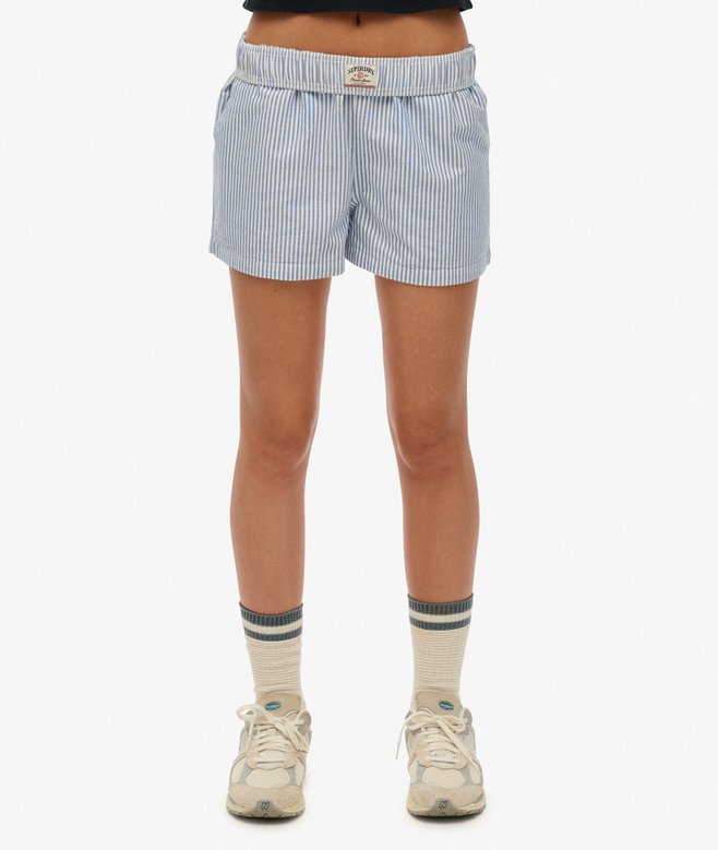 Superdry Organic Cotton Stripe Elasticated Shorts