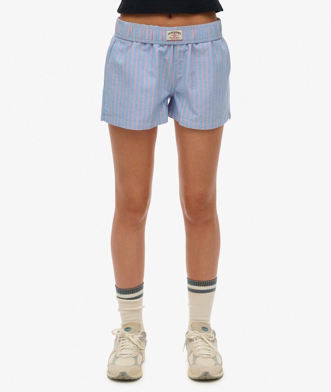 Superdry Organic Cotton Stripe Elasticated Shorts