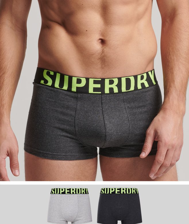 superdry Organic Cotton Trunk Logo Double Pack