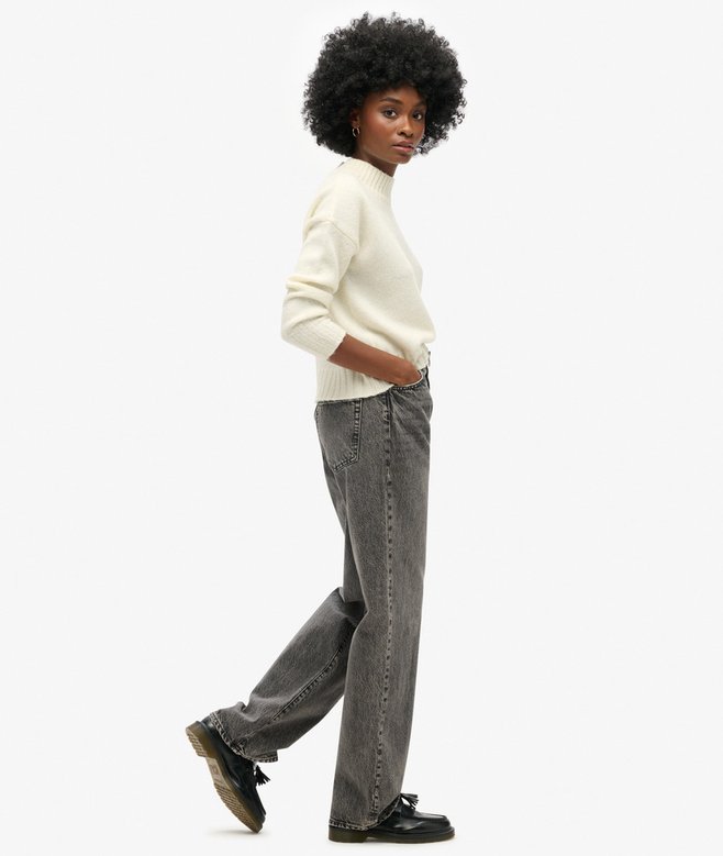 Superdry Organic Cotton Wide Leg Jeans