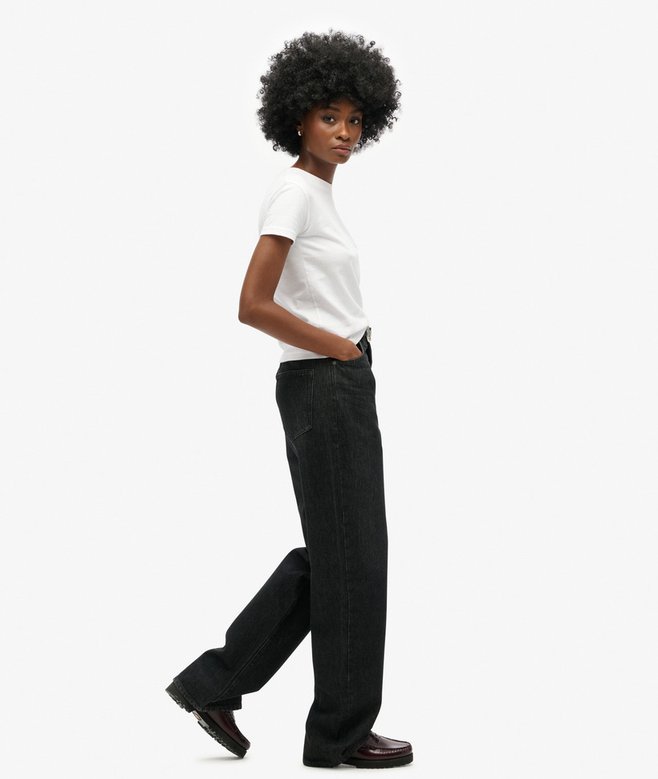 Superdry Organic Cotton Wide Leg Jeans