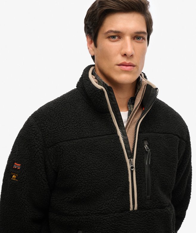 Superdry Outdoor Half Zip Sherpa Fleece