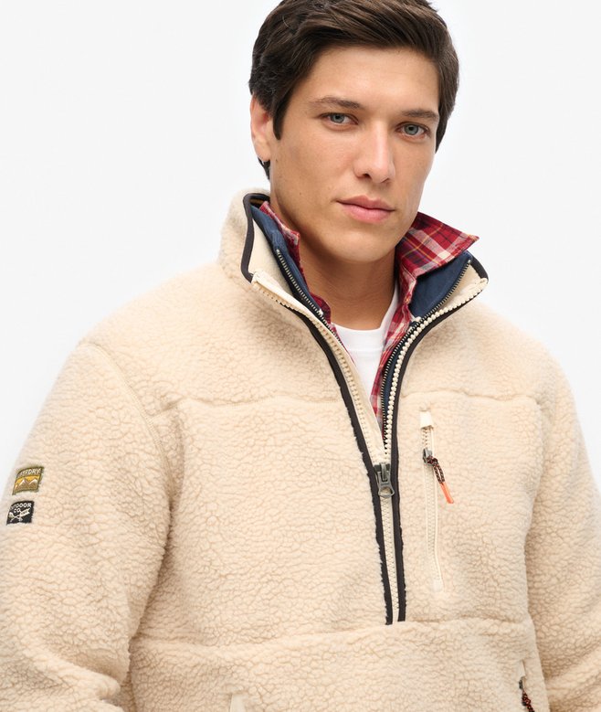 Superdry Outdoor Half Zip Sherpa Fleece