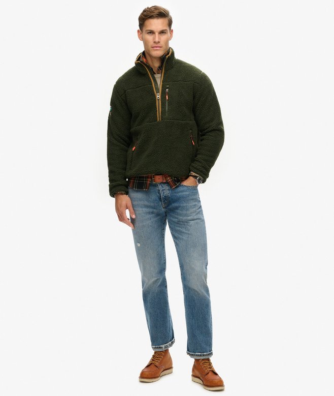 Superdry Outdoor Half Zip Sherpa Fleece