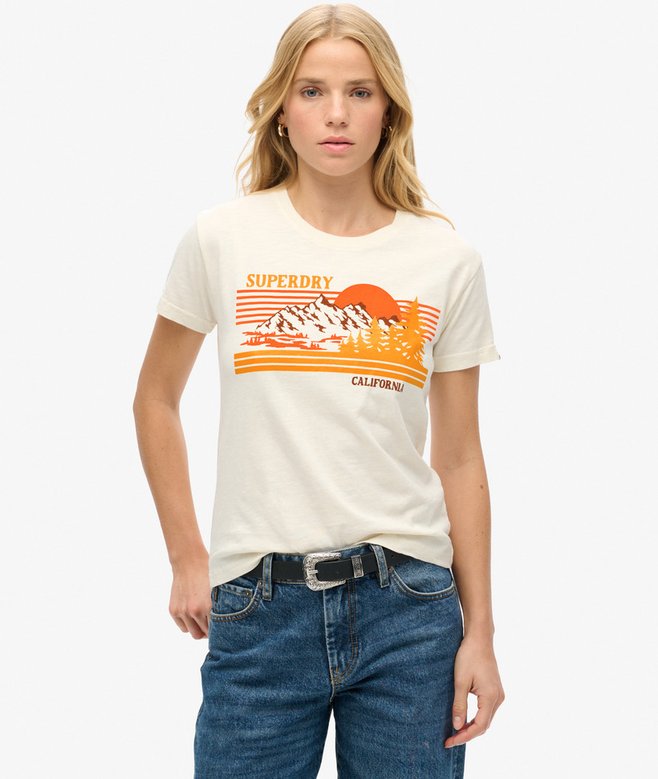 superdry Outdoor Stripe Fitted T-Shirt