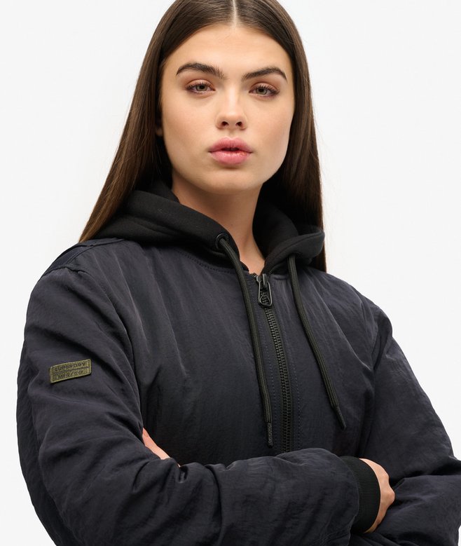 Superdry Oversized Military Hooded MA1 Jacket