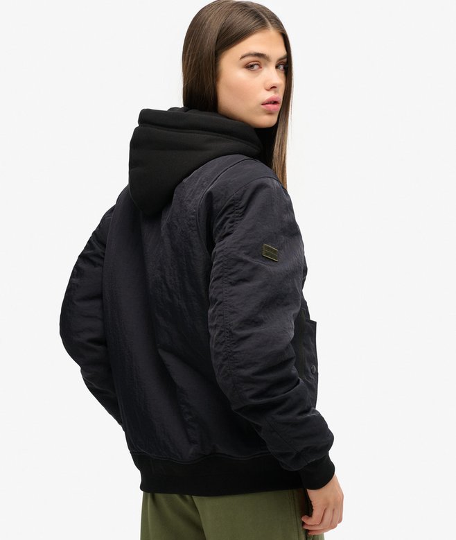 Superdry Oversized Military Hooded MA1 Jacket