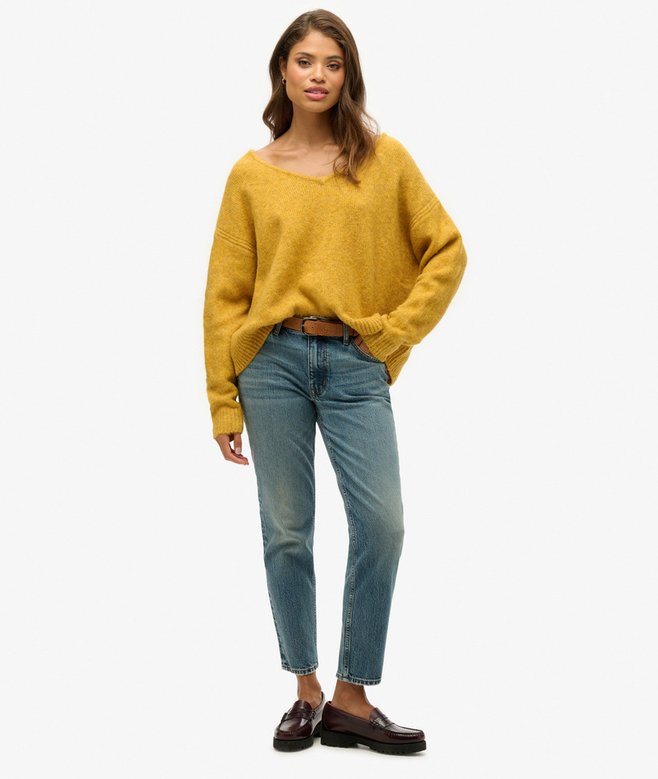 Superdry Oversized V Neck Jumper