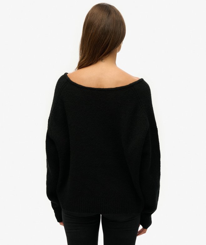 Superdry Oversized V Neck Jumper