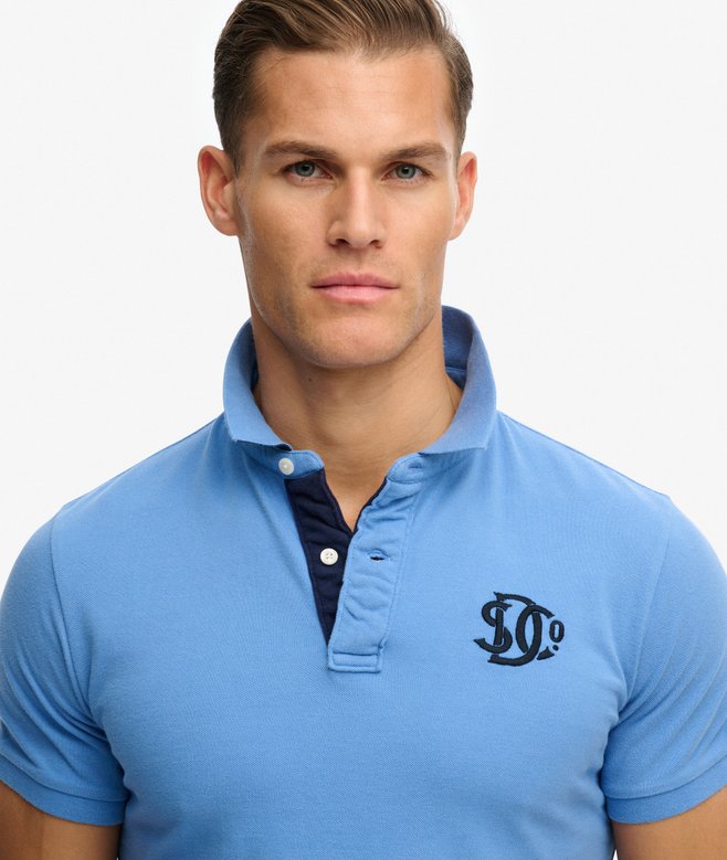 Superdry Pique Monogram Polo Shirt