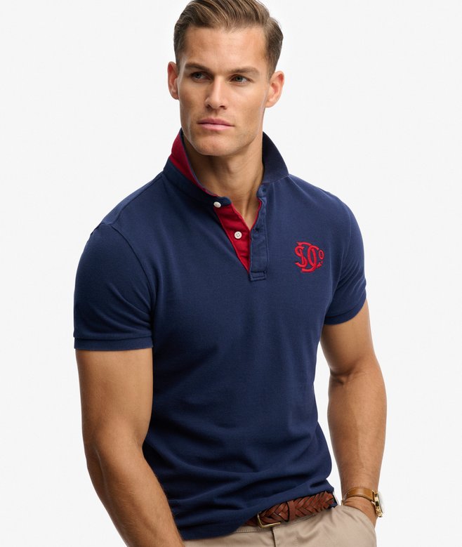 Superdry Pique Monogram Polo Shirt
