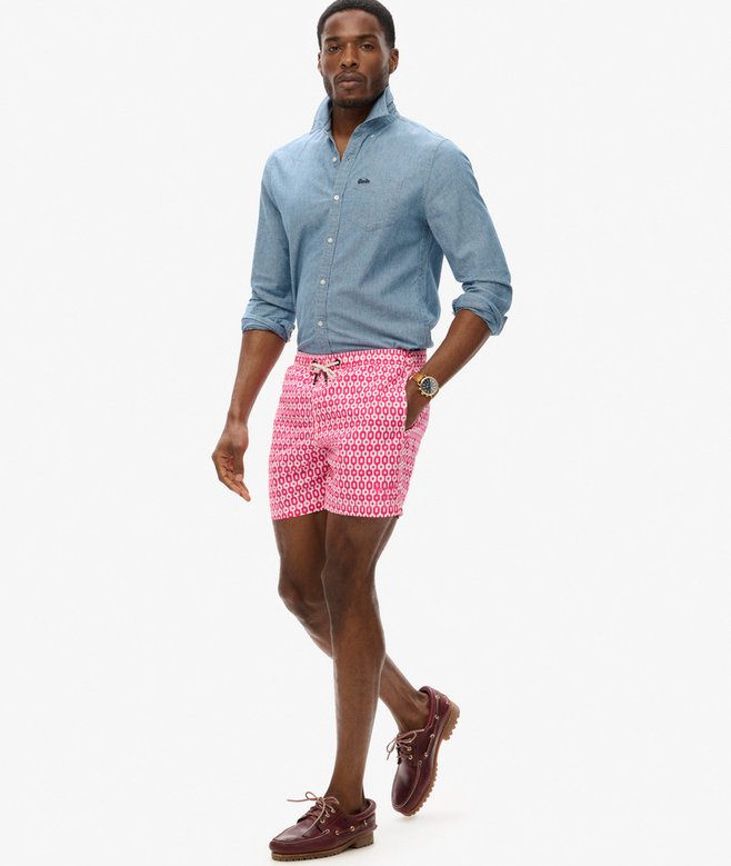 Superdry Printed 15-inch Recycled Swim Shorts