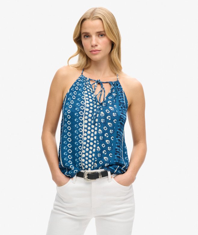 superdry Printed Beach Halter Top
