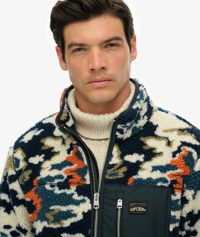 Superdry Printed Zip Through Fleece