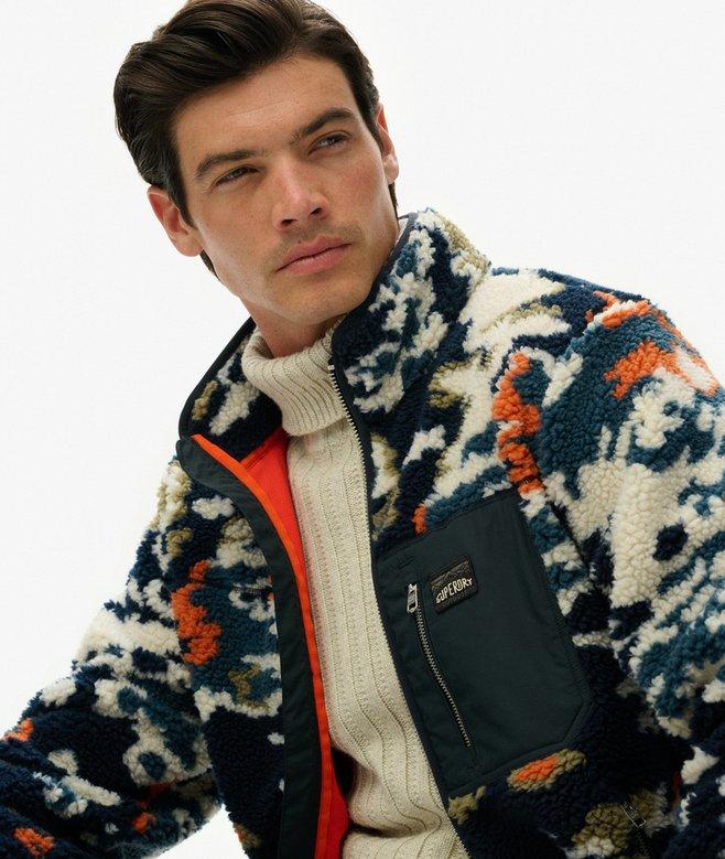 superdry Printed Zip Through Fleece