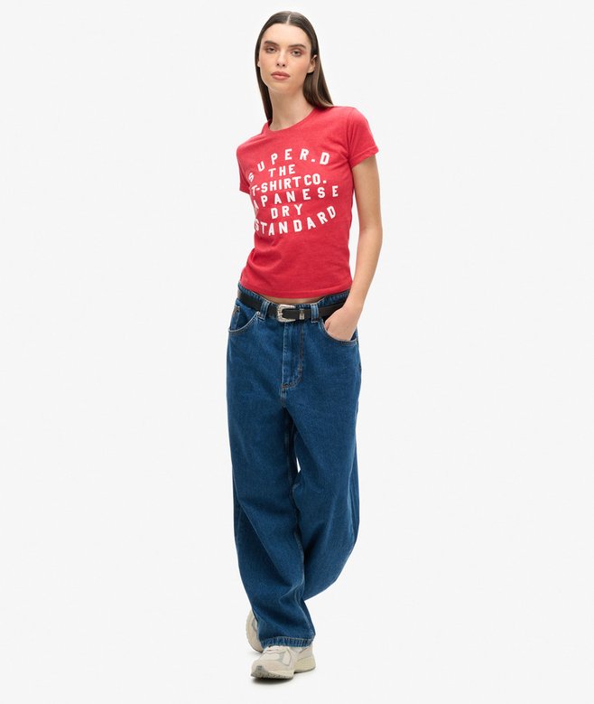 Superdry Puff Print Fitted T-Shirt