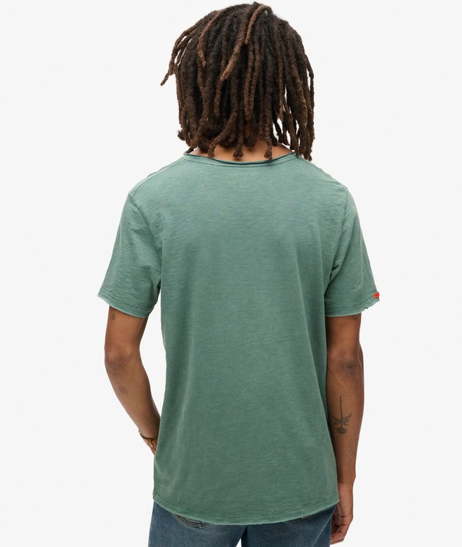 Superdry Raw Edge Slub V-Neck T-Shirt