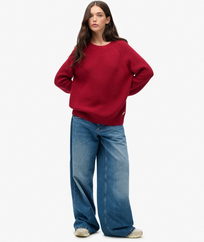 Superdry Relaxed Ribbed Knitted Jumper