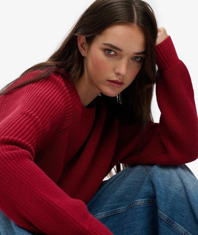 superdry Relaxed Ribbed Knitted Jumper