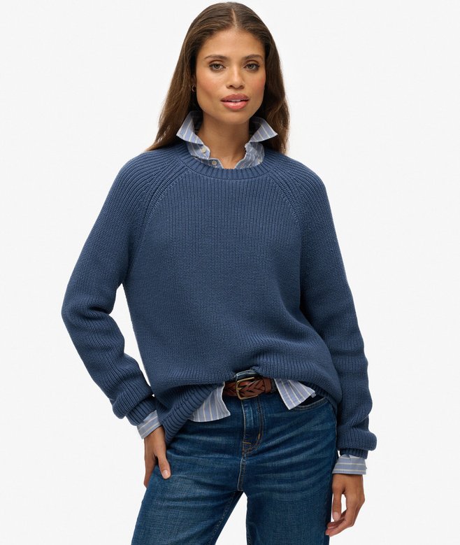 Superdry Relaxed Ribbed Knitted Jumper