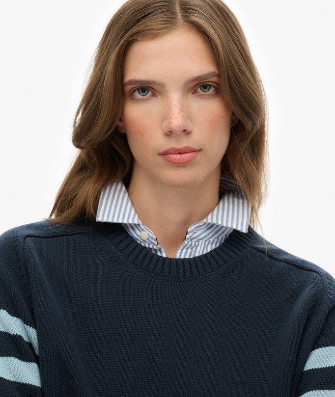 Superdry Relaxed Stripe Knitted Jumper