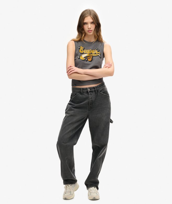 Superdry Retro Embellished Slim Vest Top