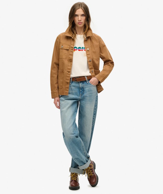 Superdry Retro Flock Relaxed T-Shirt