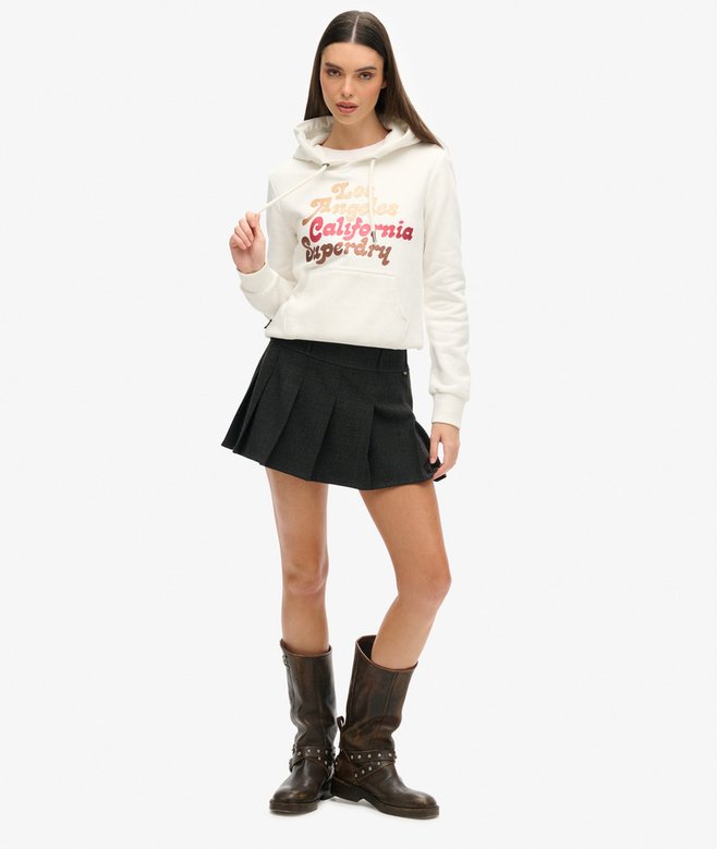 Superdry Retro Glitter Logo Hoodie