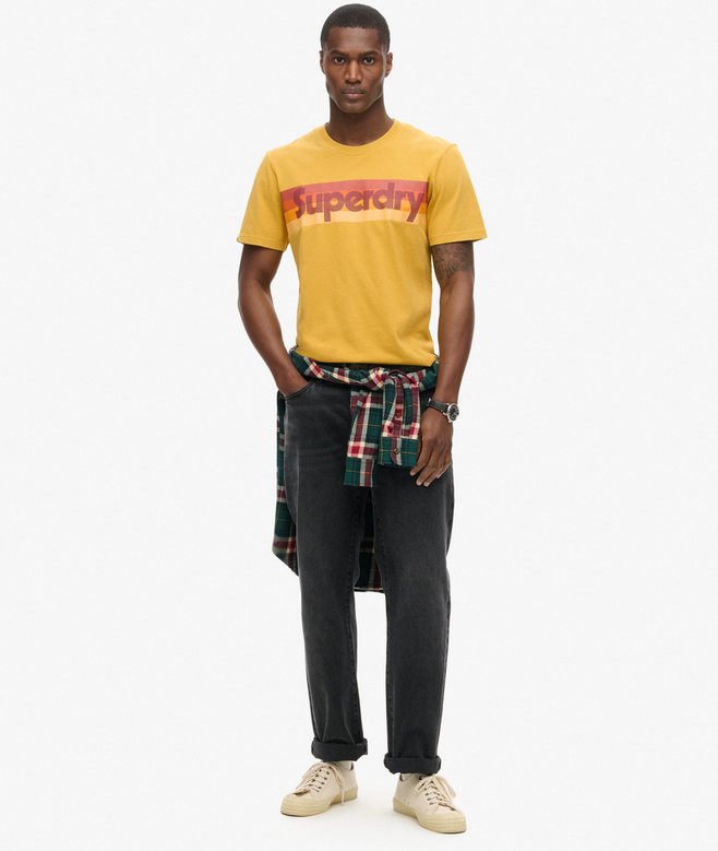 Superdry Retro Stripe Logo T-Shirt