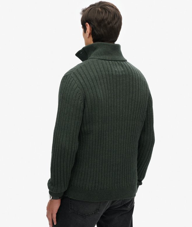 Superdry Ribbed Half Button Jumper