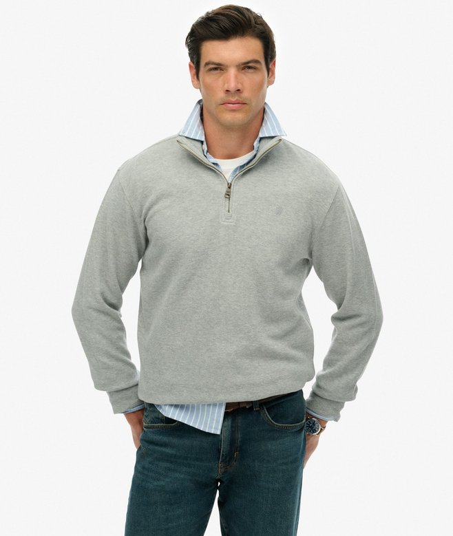 Superdry Ribbed Half Zip Jumper