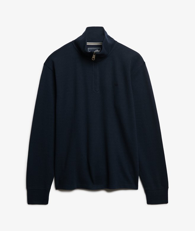 superdry Ribbed Half Zip Jumper