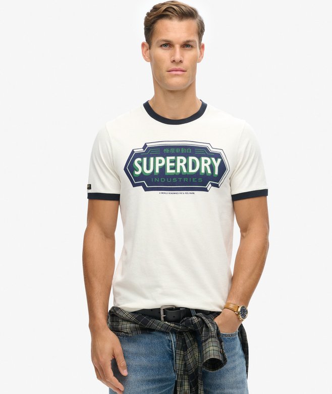 superdry Ringer Workwear Graphic T-Shirt