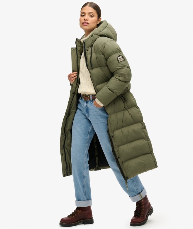 Superdry Rip-Stop Longline Puffer Coat