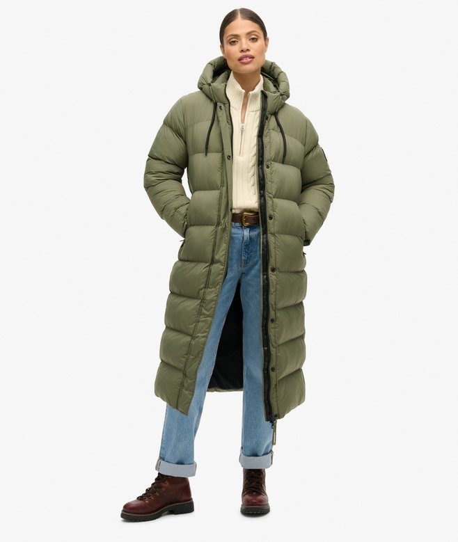 superdry Rip-Stop Longline Puffer Coat